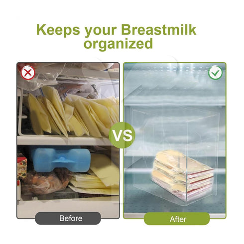 generic Breast Milk Storage Container Freezer Storage Container Acrylic Reusable Transparent Detachable Milk Freezer