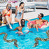 FUTUREPLUSX Inflatable Fake Snake, 3PCS Blow Up Pool Snake Floats for Reptile Jungle Party Decorations
