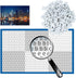 New York City Skyline Art 1000 Pieces Jigsaw Puzzles, DIY Educational Brain Challenge Games for Adults Kids