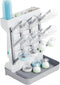SuoXing Vertical Baby Bottle Drying Rack,Space Saving Countertop Baby Drying Rack for