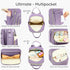 Backpack Backpack Diaper Bag - Large Multi functional, Boys, Girls & Baby Travel Essentials Tote with Changing Pad