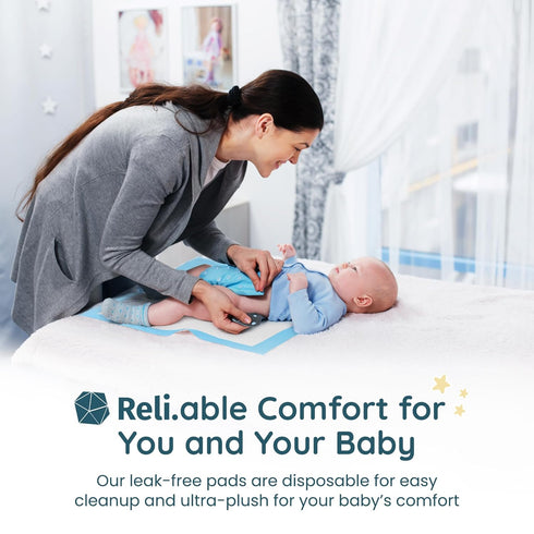 (110 Pack) 13" 18" Reli. Disposable Changing Pads for Baby | Disposable Diaper Changing Pads, x | Super Absorbent