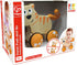 Hape Dante Push and Go Wooden Toy, Release & Go Cat Toddler Toy with Wheels