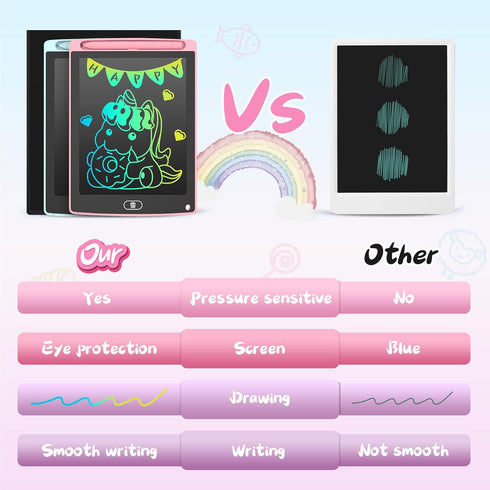 2 Pack LCD Writing Tablet for Kids, Doodle Board with 2 Bag, Electronic Drawing Tablet, Educational Toddler Toy