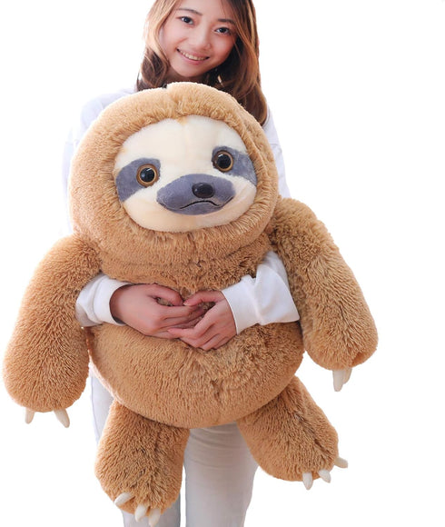 Winsterch Giant Stuffed Sloth Toy for Kids, 27.5 inches Large Plush Animal for Birthday Christmas Valentine's