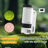 Grampus 60x-200x LED Pocket Microscope Portable Handheld STEM Toy for Kids Adults, Mini Microscope for Student Science