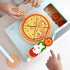 Set 3-6 Counter 24 Pillowhale Wooden Pizza Play for Kids Slice and Serve Pretend Play Food with Hook-and-Loop Cutting
