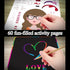 60-page 420 Activity Book for Girls and Boys - Premium Case Includes Large - Stickers, Rainbow Scratch Papers, Reusable