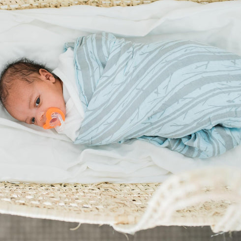 2-Pack 47" 47" GRACED SOFT LUXURIES Muslin Swaddle Blankets | Breathable, Luxury, Soft & Decorative Baby Swaddle