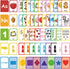 ZazzyKid Flash Cards for Toddlers - 54 Double Sides Flashcards for Alphabets, Numbers, Colors, Shapes