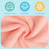 50 Pack, 7 9 Inch HOMEXCEL Baby Washcloths Microfiber Coral Fleece Baby Bath Face Towel x Extra Absorbent and Soft Burp
