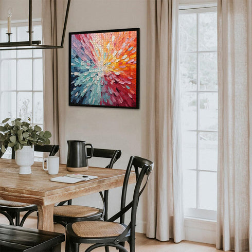 Impossible Puzzles for Adults, 1000 Piece Colorful Hard Puzzles, Gradient Rainbow Art Painting