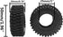 4Pcs ShareGoo 1.0" RC Crawler Tires, Micro Rubber Tires Width 20mm Compatible with Axial 1/24 SCX24 Gladiator