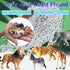 12 Pcs Realistic Mini Safari Zoo Animal Figurines - Plastic Educational Playset for Cake Toppers and Parties