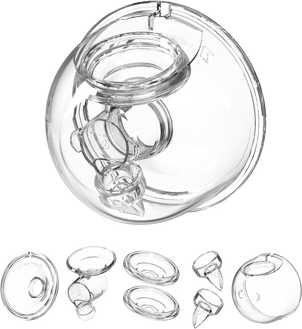 Gowing Wearable Breast Pump Replacement Parts, Milk Collector Cup Accessories, Compatible with TSRETE