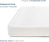 HALO Breathable Crib Mattress Cover Quilted Mesh, Waterproof, Universal Fit for Standard Crib & Toddler Beds, Easy