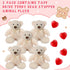 Libima 5 Pack 14" Bears Stuffed Animals with Voice Recorder Set, 30 Seconds Sound Recorder Module Plush Bear Toys