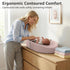 YENING Waterproof Leather Baby Changing Pad - Pink Dresser Mat