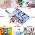 visesunny 2Pcs Tie Dye Pattern Wet Bag with Zippered Pockets Washable Reusable Roomy Diaper Bag