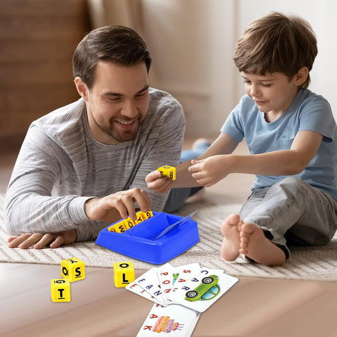 Matching Letter Game - Alphabet Spelling & Reading Words, Early Learning Educational Toy for Preschool Kids Over 3-8