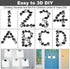 24pcs Black Large Fridge Magnets, Irregular Polished Magnetic Whiteboard Locker, Home Kitchen Decorations