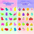 200Pcs (200) Mochi Squishy Toys, Kawaii Squishies, Mini Fidget Toys Bulk for Kids, Party Favors Class Prizes Valentines