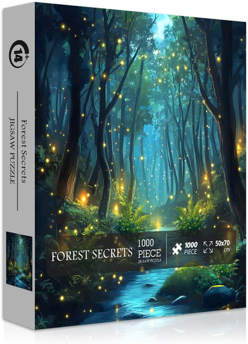 PICKFORU Impossible Puzzles for Adult 1000 Pieces, Magic Forest Fantasy Puzzle,Nature Difficult Challenging