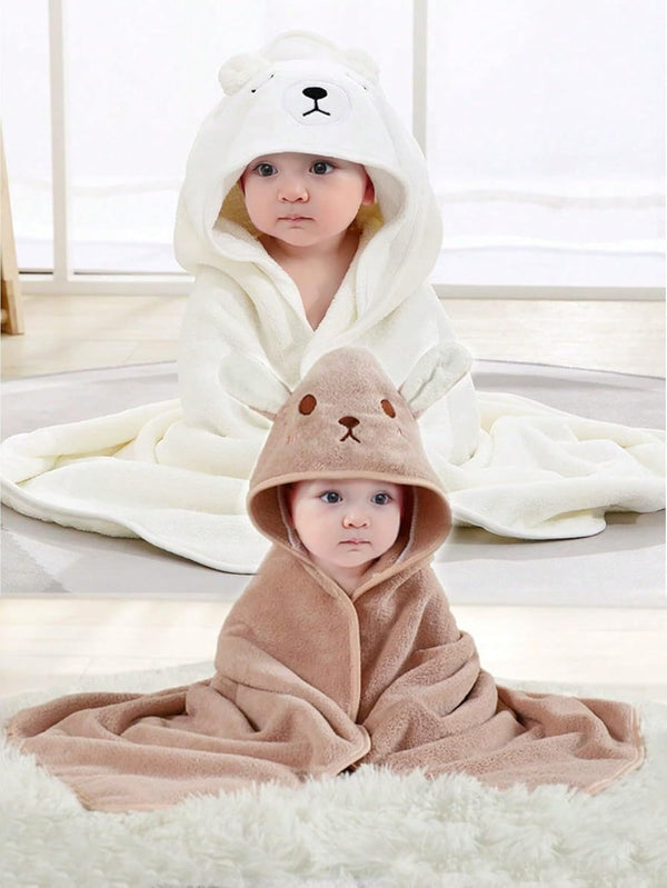 Hooded Baby Towels, 2 Packs Premium Soft Baby Bath Towels with Hood