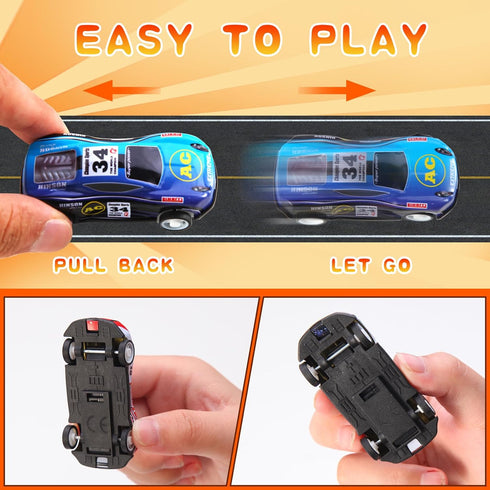 soi-meme 30 Pack Pull Back Cars for Kids,Mini Vehicles Toy Bulk Party Favor Cars Toys,Classroom Treasure Box, Goodie