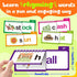 Zazopup 30 Read and Rhyme Flip Books,Word Family Build Book,Learn to Read Phonics Flash Cards,Sight Words Flash Cards