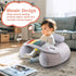 3-36 Upgraded Blublu Park Baby Donut Sit Me Up Floor Seat for Months, Wider U-Shape Inflatable Baby Seat with Cover