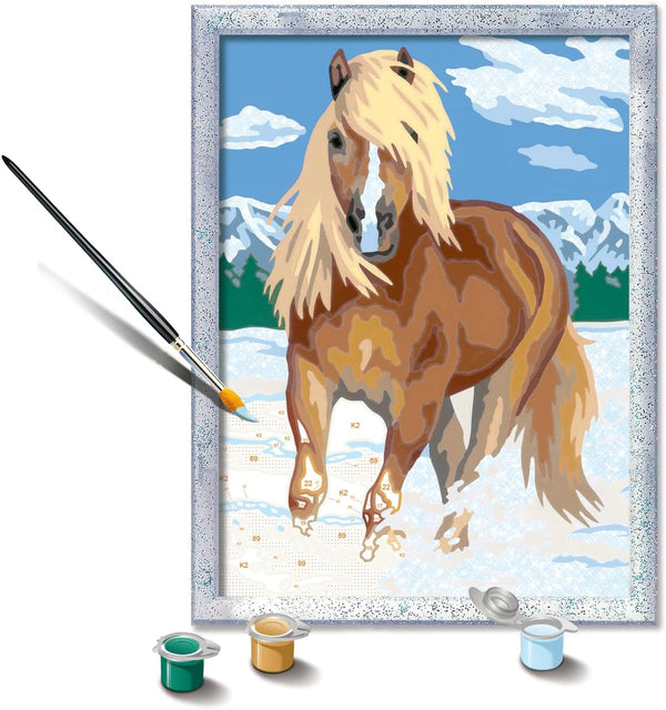 Ravensburger CreArt The Royal Horse Paint by Numbers Kit - Ideal for