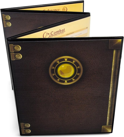 Stratagem The Master's Tome 4-Panel Customizable GM Screen with Free Inserts - Black