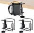 2 Pcs Desk Cup Holders, Anti-Spill Clamp-on Drink Mounts for Table, Adjustable