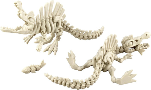 5PCS 3D 3D 3D PowerTRC Printed Dinosaur Skeletons, T-Rex Triceratops Stegosaurus Velociraptor Spinosaurus Fidget Toys