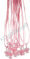 KCRAFT-R-US 24 Pcs 1.25" Pink Plastic Pacifier with Light Pink Cord Necklaces "Don't