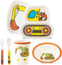 Kids Tableware Set, 5-Piece Set Included Plate, Bowl, Cup, Fork, and Spoon - Toddler Dinnerware, Baby Feeding Divided