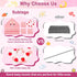 Sublaga 5 Set, 32x32 3 Set Pcs Baby Towels in Hooded Bath Towel, Pcs Baby Washcloths and Muslin Baby Bibs for Newborns