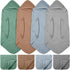 VitalCozy 8 Pcs Baby Muslin Hooded Bath Towels and Washcloths Muslin Cotton