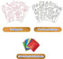 FLUXOJOY Set 4 5 6 7 8 9 10 11 12 Foil Art Craft Kits for Kids, Mess -Free Fun Activity for Child, DIY Printing Craft