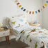 4 Set Set Pieces Toddler Bedding Dinosaur with Colorful Dinos and Monsters Toddler Comforter Sheet for Autumu