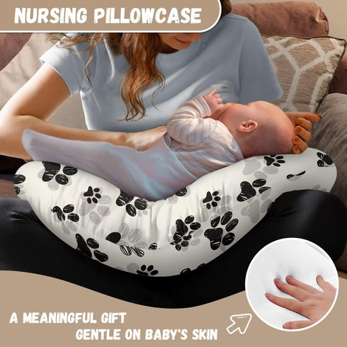 Panskyllis Paw Nursing Pillow Detachable Newborn Original Breastfeeding Slipcover Case and Positioner Removable Head