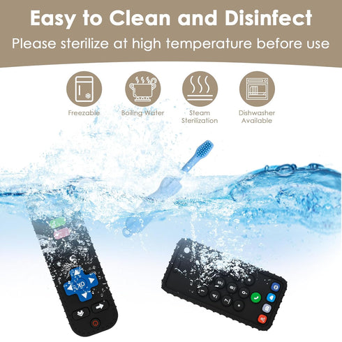 Baby Teething Toys, Remote Control Shape Teether, Cell Phone Chew Toy for Babies 3-24 Months, BPA Free