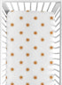 Sweet Jojo Designs Fitted Baby Crib Sheets (White and Orange Boho Sun)