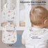 GLLQUEN BABY Muslin Drool Bibs for Boys and Girls, 8 Pack, Adjustable Baby Bibs for Teething and Feeding Essentials