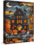 Halloween Puzzles Paper Cut Art Puzzle 1000 Pieces for Adults, Horror Jigsaw Puzzle Scary House, Ghost Autumn Collage Puzzle for Family Decorations