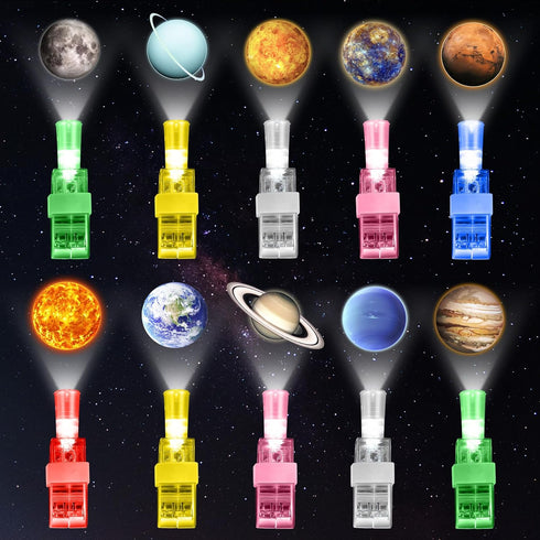 Capoda 30 Pack Finger Lights for Kids Space Themed Party Favors Birthday