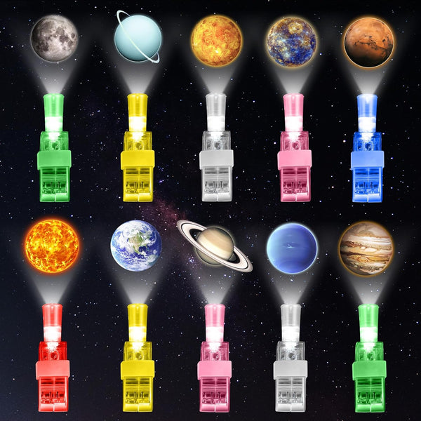 Capoda 30 Pack Finger Lights for Kids Space Themed Party Favors Birthday