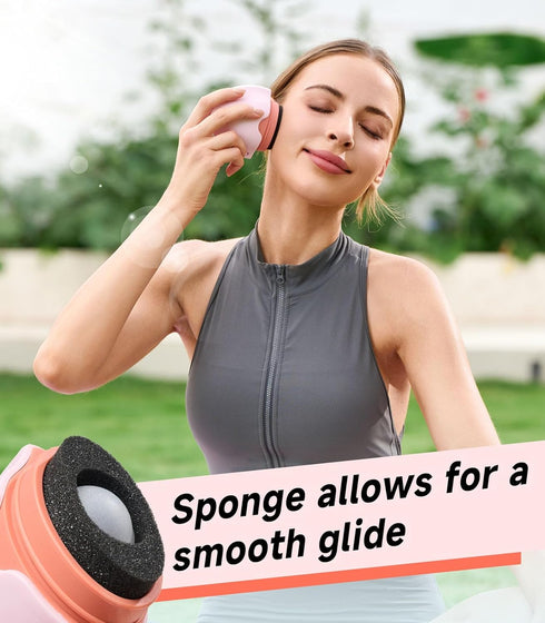 KYHDIYA Summer Sunscreen Applicator - Refillable Roll on Sponge Sunscreen, Suncream & Lotion Applicator For Kids
