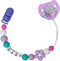 Cute Pacifier Clip Purple Style with Magnetic Pacifier Reborn Dolls Toy Accessories